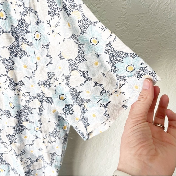 Baird Mcnutt Linen Shirt Men's XL Murano Button Down Floral - Picture 5 of 8